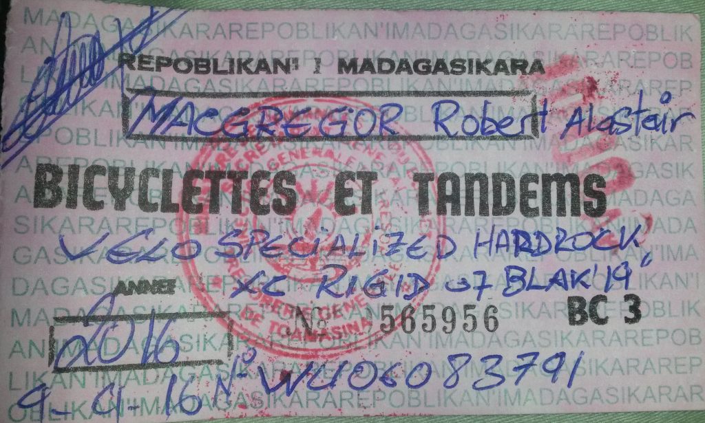 Vignette-tax for my bicycle