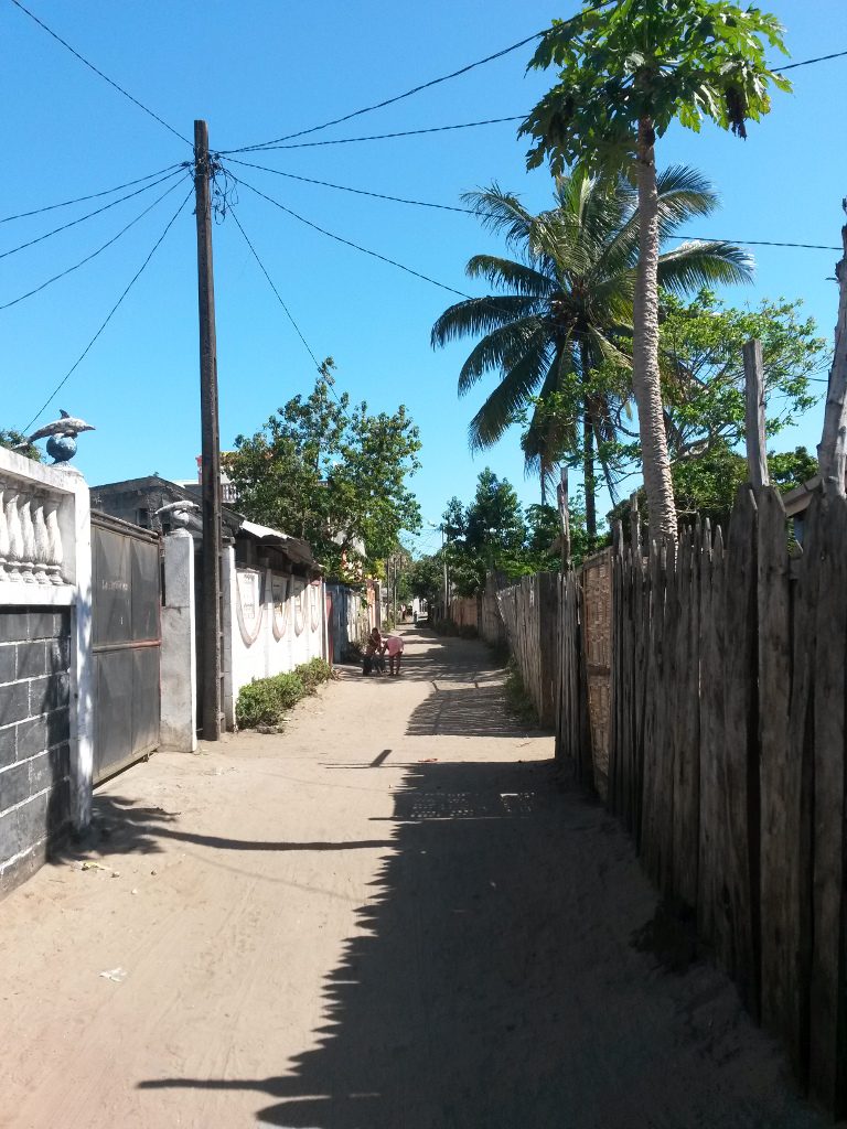 A beautiful malagasy backstreet. Only the main roads are tarmac.